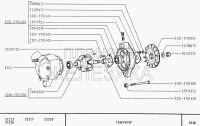 Lager Lichtmaschine klein Lada 2101-08, Lada Niva, 2101-24940220 12 x 32 x 11 mm