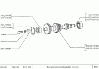 Roulement de boîte de vitesses Lada Niva et Lada 2101-2107, 2107-1701073