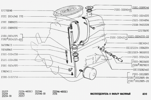 Öldruckgeber Lada 2101-07, Niva 2121, 21213, 21214, 21215,  2101-3810600