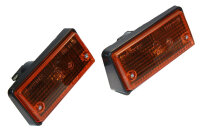 Turn signals front, for Lada 2101, orange, pair