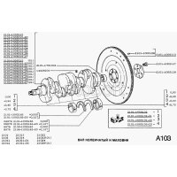 Pleuel an der Kurbelwelle, Motor, Lada 2101-2107, Fiat 124, alle Lada Niva 2121, 2101-1004045