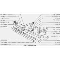Stoßstange vorne mit Ecken und Halterungen Lada Niva 2121, 2121-2803015