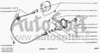 Câble de compteur / arbre de vitesse pour Lada Niva 2121 (1600cc), longueur: 120cm, 2121-3819010