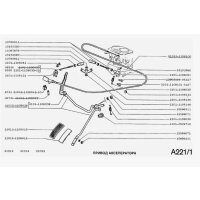 Suporte da alavanca do pedal do acelerador para Lada...