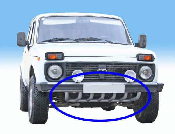 Underride protection, underride guard engine protection Lada Niva 2121, 21213, 21214, 21215