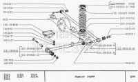 Federunterlage Federn hinten - unten Lada Niva alle Modelle, Lada 2101-2107, 2101-2912650