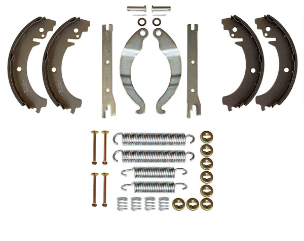 Bremsbacken + Hebel + Stifte + Federn hinten Lada 2101, 2102, 2104, 2105, 2107, alle Lada Niva