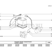 Cable de batería, cable plus para Lada Niva 1700, 21213-3724070-11