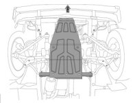 Underride protection for engine and gearbox Lada Niva 1600, 1700, 1900.