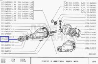 Mutter Sicherungsmutter Verteilergetriebe, Differential und Querlenker unten 12574921, M16 x 1,5