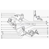Kupplungszylinder, Nehmerzylinder  unten Lada Niva 21214 nur ab BJ 2010-2016, 2123-1602510