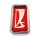 Emblem für Kühlergrill Rot Chrom für Lada 2103, 2106 Original, Neuproduktion