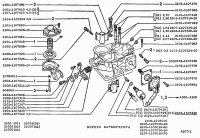 Junta del puente de admisión al carburador o sistema de inyección, Lada 2101-2107, todos los Lada Niva