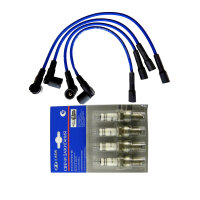 Kit: juego de cables de encendido + 4 bujías Lada...