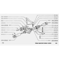 Eixo cardã dianteiro Lada Niva 2121, 21213, 21214, Taiga antes de 2010, 21211-2203012