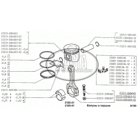 Pleuel an der Kurbelwelle Motor für Lada Niva 21213, 21214,Taiga, Urban, Bronto, Travel, Legend, 21213-1004045