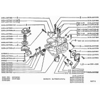 Reparatursatz für Vergaser Vergaserdichtung Membrane Lada Niva 1600 und Lada 2103, 2106, 2107