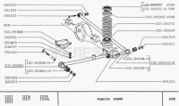 Douille en caoutchouc pour tige longitudinale pour Lada 2101-2107, 2101-2919108