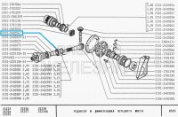 Cojinete diferencial, rodamiento diferencial del eje delantero para Lada Niva, Lada 2101-07, 2101-2402041