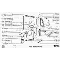 Manija / palanca manivela elevalunas Lada 2103-07, Lada Niva 2121, reforzada