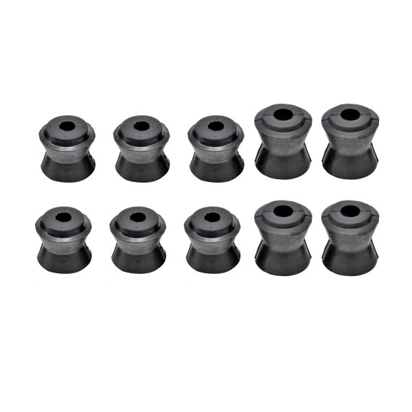 10 casquilhos de borracha cónicos para Lada 2101-07, 6 pequenos + 4 grandes