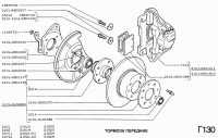 Moyeu de roue avant avec 2 roulements pour Lada 2101-2107