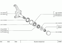 Radnabe vorn rechts oder links Lada 2101-2107 mit 2 x Radlager