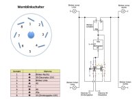 Schalter +Relais Warnblinker zum Nachrüsten Lada 2103- 07, Niva 21214, 6-Kontakte