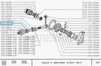 Bearing betrween front differential and propeller shaft, Lada Niva, 2101-2402025