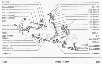 Nuts 2 pcs. and pens for tie rod, Lada 2101- 2107 and...