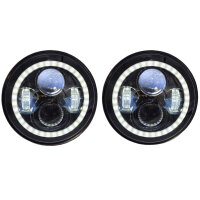 LED Scheinwerfer, Blinker, Fernlicht, Nahlicht, 177mm JEEP Wrangler CJ7 JK TJ LJ, E-Zeichen