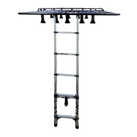 Aufklappbare Platform für Dach 200cm x 120cm, große Fläche für Dachzelt mit Leiter, extrem belastbar