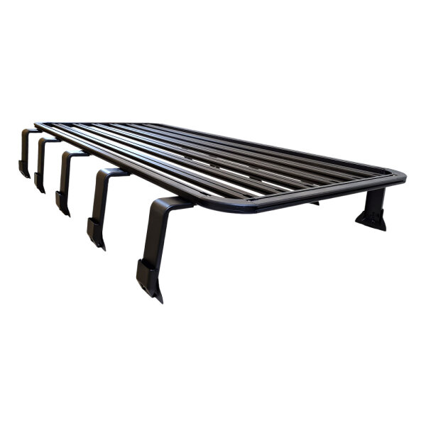 Dachgepäckträger Dachträger Plattform für Zelt 200cm lang x 110cm breit, 5 Füße, Alu, Schwarz