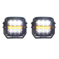 Faros antiniebla LED, luz intensa y brillante, carcasa...