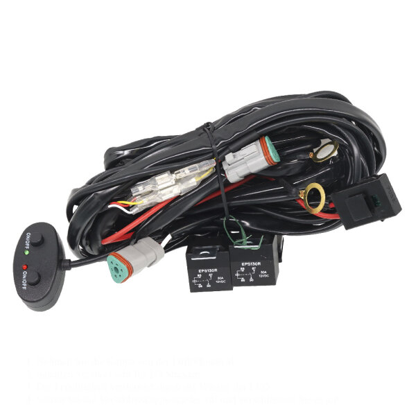 Kit de instalação kit elétrico para faróis de nevoeiro LED, faróis auxiliares LED ou faróis de trabalho LED todos os veículos