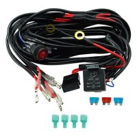 Kit de instalación, kit eléctrico, juego de cables para 2 faros antiniebla LED, faros adicionales para todos los vehículos