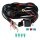 Kit de instalación, kit eléctrico, juego de cables para 2 faros antiniebla LED, faros adicionales para todos los vehículos