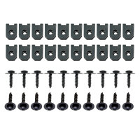 20 x tuercas para chapa 20 x tornillos clips para el...