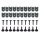 20 x Blechmutter, Klammer 20 x Blechschrauben Radhausschale Clips, Befestigungsclips am Radhaus