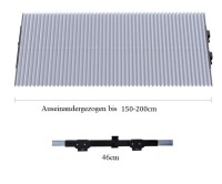 Sunshade for windshield, pleated blind, UV protection for cars and motorhomes, 46 cm wide, extendable to 120 cm