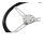 Oldtimer Holzlenkrad Schwarz Lack, Chromspeichen mit Schlitzen Durchmesser, 38cm