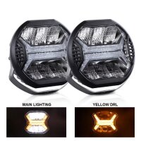LED Zusatzscheinwerfer 2 St.Gelb, Starkes helles Licht,...