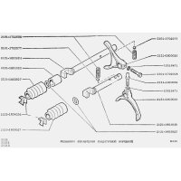 Manguito para barra de cambio, eje de cambio, caja de transferencia Lada Niva 2121, 21213, 21214, 2121-1803027
