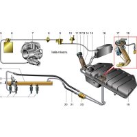 Depósito de gasolina Lada Niva 21214 (1700 cc) Urban Bronto, 21214-1101013 sin bomba, Euro 3, 4, 5