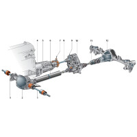 Rear axle differential Lada Niva 21214, Urban, Legend, Bronto, Travel from Euro 5, gear ratio 3.9:1, 2123-2402010