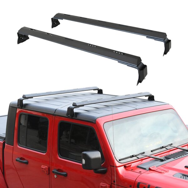 Porte-bagages de toit, 135 cm de long, 15 cm de haut, avec perçages pour feux antibrouillard, porte-vélos, canoë, kayak et coffre de toit