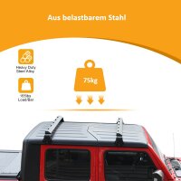 Porte-bagages de toit, 135 cm de long, 15 cm de haut, avec perçages pour feux antibrouillard, porte-vélos, canoë, kayak et coffre de toit