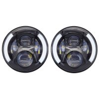 B-Ware! Scheinwerfer, Blinker, Fahrlicht, Fernlicht LED 7 " 177 mm, IP67 mit E-Prüfzeichen