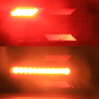 2 x St. LED Rückleuchte, Rücklicht für Anhänger, LKW, Bus, Truck, Wohnmobil 5 Funktionen, 12V/ 24V, E9-Zulassung