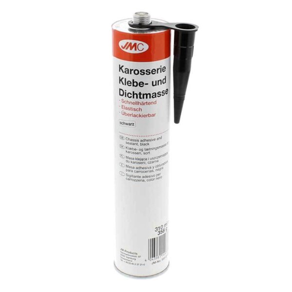 Colle de montage et mastic détanchéité 310 ml noir, pour coller du plastique sur de la tôle